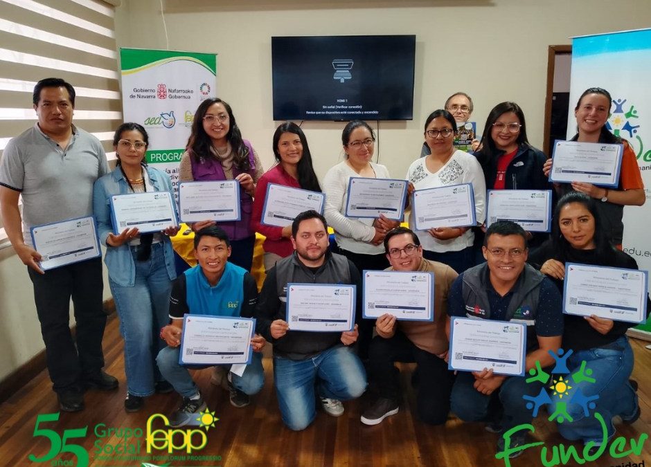Finalización del proceso de formación de formadores con Funder en Guaranda