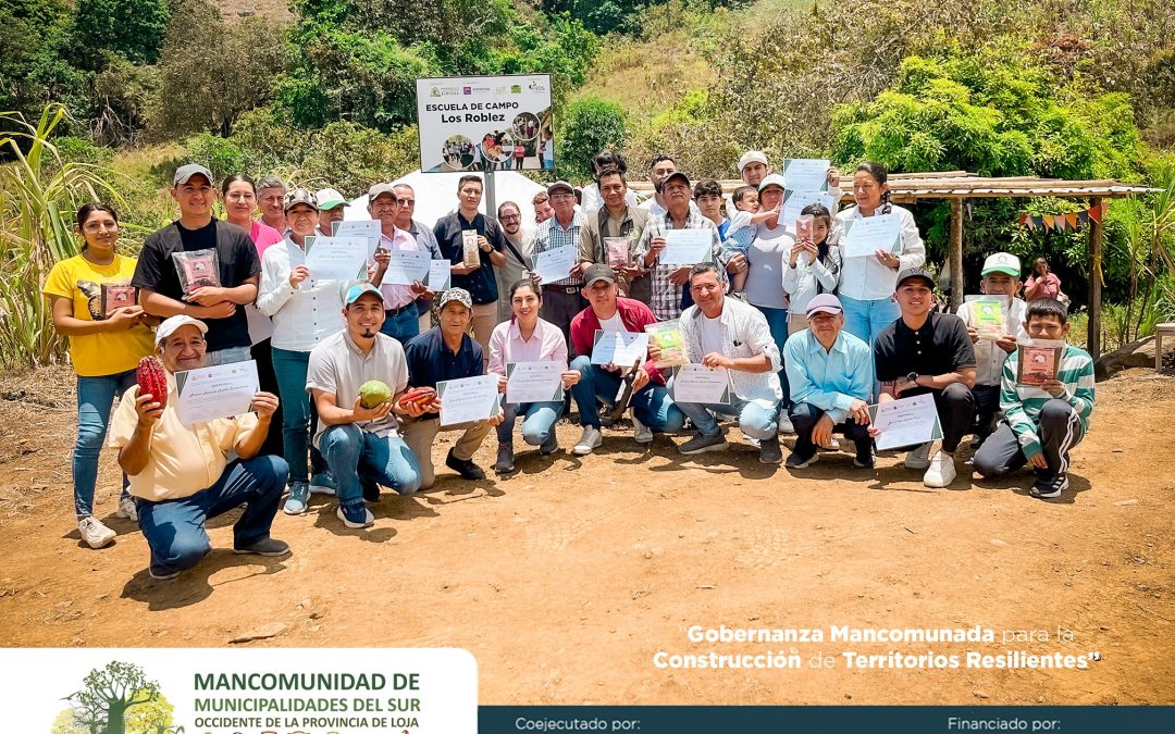 La Mancomunidad Bosque Seco culmina proceso de formación de promotores comunitarios en la Escuela de Campo “Los Roblez”